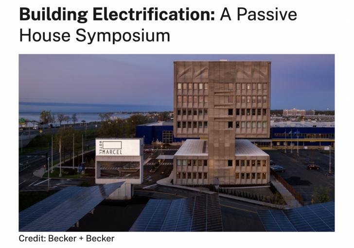 Online Passive House Symposium: Building Electrification, July 25