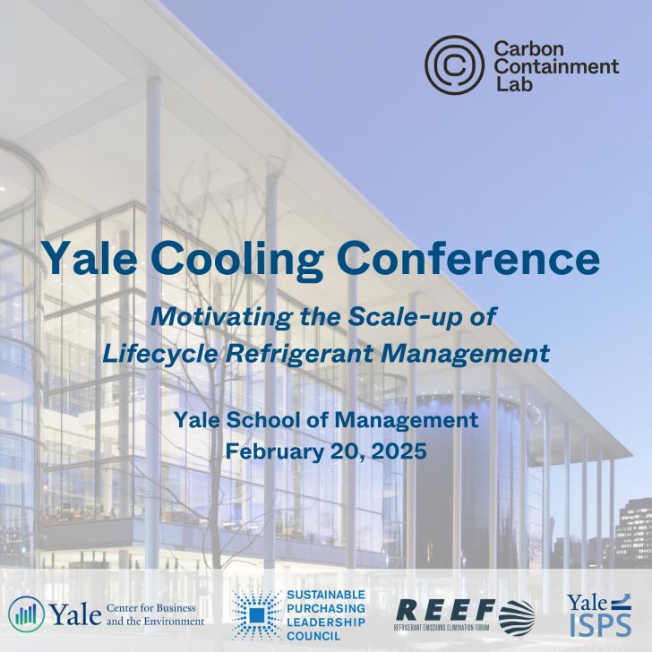 Hybrid Event in CT and Online: Yale Cooling Conference (Opening Plenary)