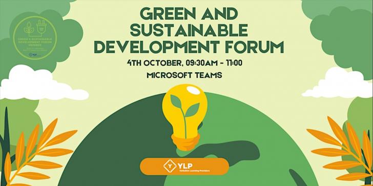 Free Webinar: Green and Sustainable Development Forum, October 4