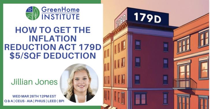 Free GHi Webinar: How to get the Inflation Reduction Act 179D $5/SqF Deduction