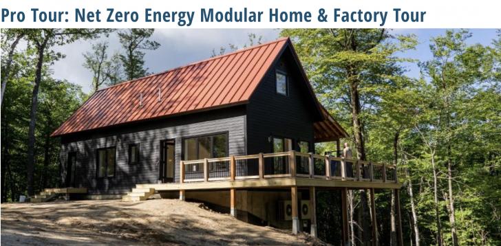 NESEA, Net Zero Energy Modular Home & Factory Tour, Greenwood, Maine