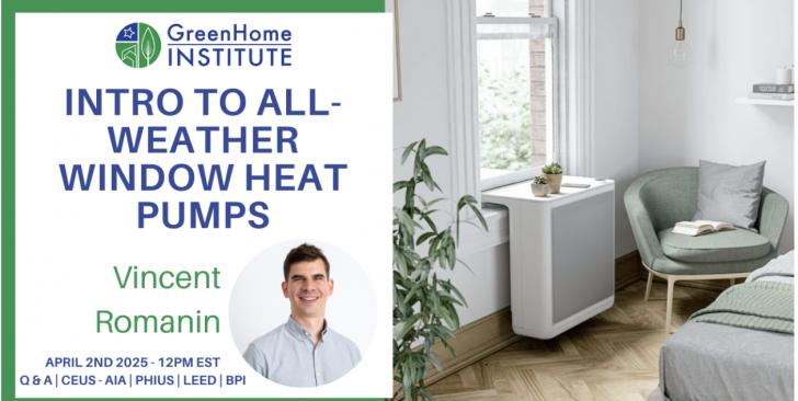 Free Webinar: Introduction to All-Weather Window Heat Pumps