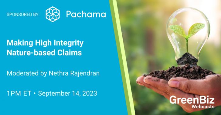 Free Webinar: Making High Integrity Nature-based Claims, September 14