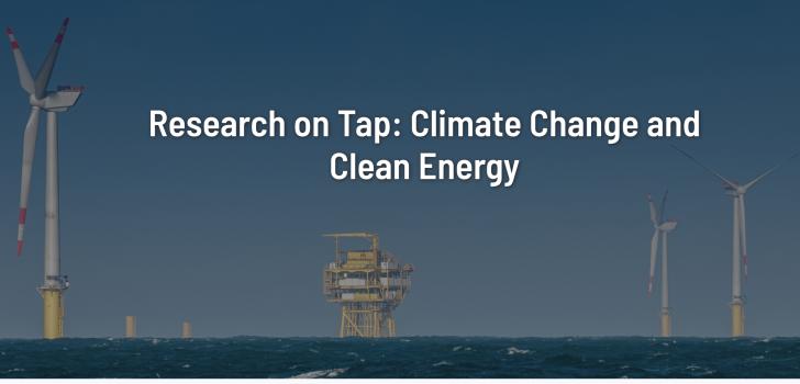 Research on Tap at BU: Climate Change and Clean Energy, December 5, 4-6 pm