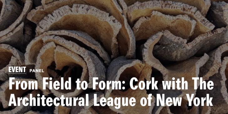 How is cork shaping the future of healthy materials? New School Event, April 28, 6:30 pm