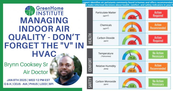 Managing Indoor Air Quality - Don't forget the "V" in HVAC