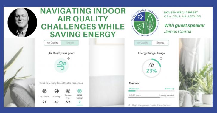 Free Webinar: Navigating Indoor Air Quality Challenges & Saving Energy and Money