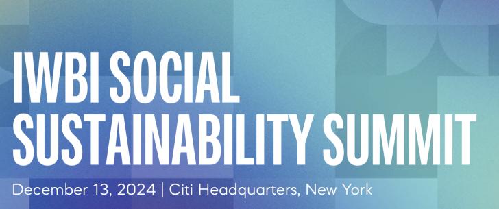 IWBI Social Sustainability Summit, December 13, New York