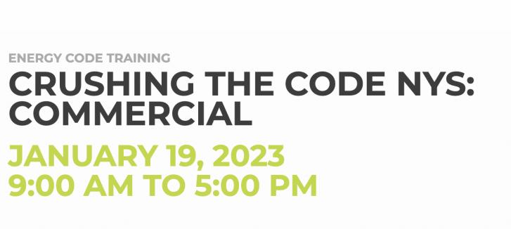 Crushing the Code, New York State Commercial, Online Course, 1/19