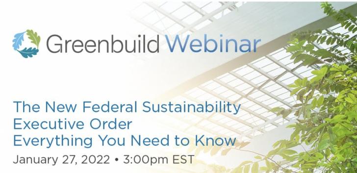 Greenbuild Webinar: The New Federal Sustainability Executive Order ...